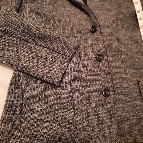 LIKE NEW 💥 Seventy Wool Blazer, Size 46, Gray + Black - Picture 12 of 12
